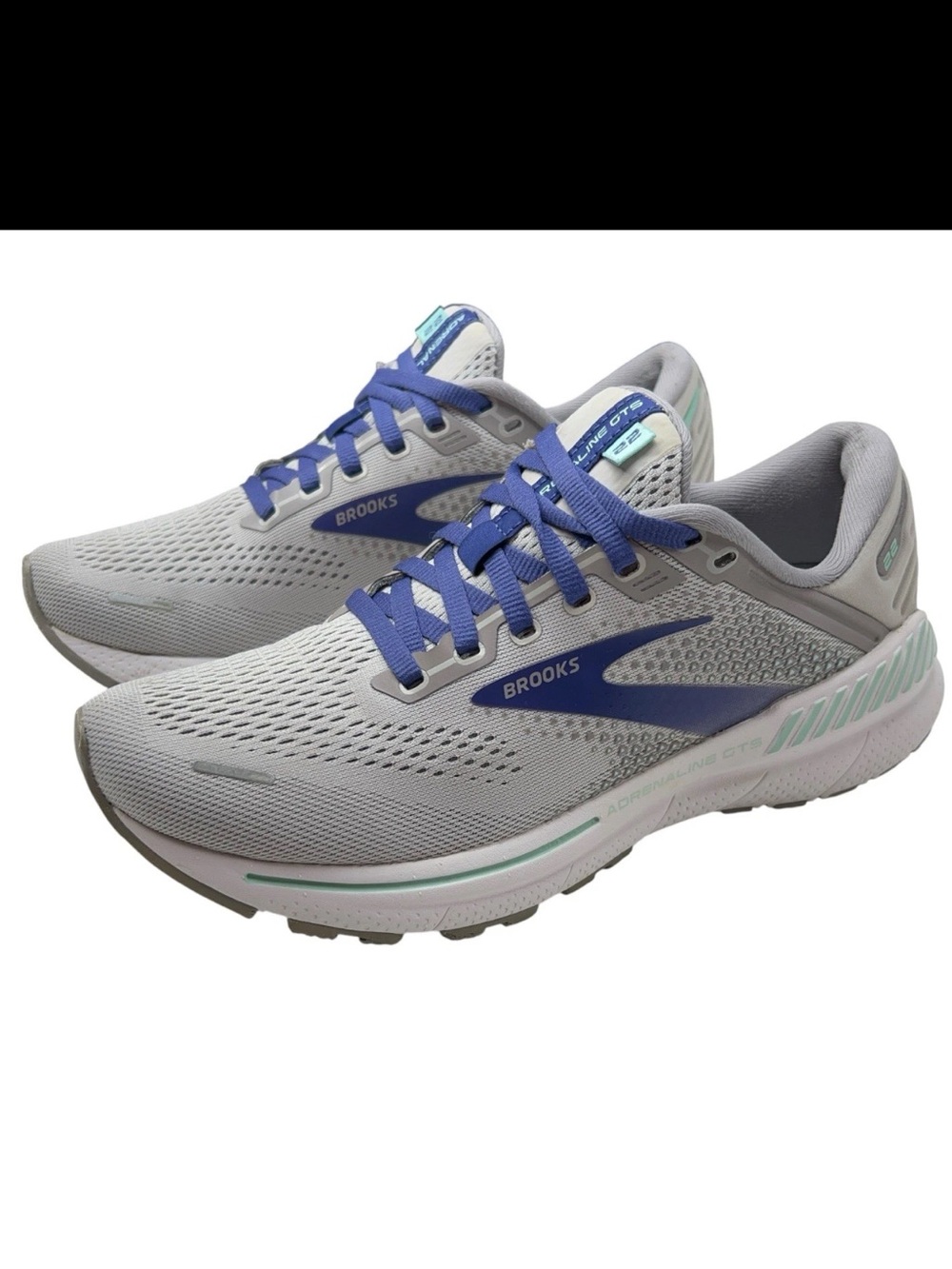 Brooks Adrenaline GTS 22 Women's Size 8 (2A) NARROW Gray Running Shoes